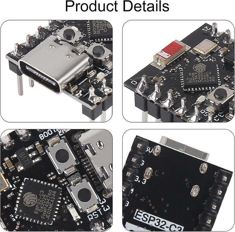 AiTrip 2PCS ESP32-C3 MINI Development Board ESP32 Supermini ESP32 C3 WiFi Module Expansion Board - Image 4